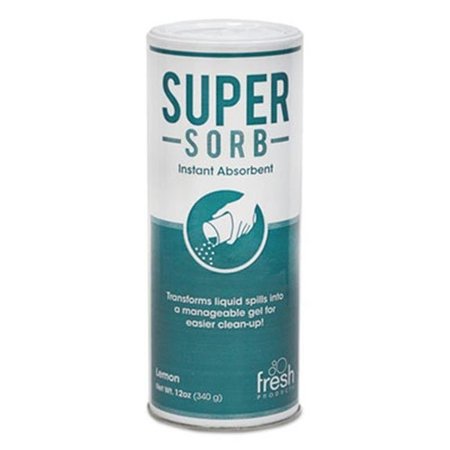 Fresh Products Fresh Products 614SSBX 12 oz. Super-Sorb Liquid Spill Absorbent Powder Shaker Can; Lemon-Scented 614SSBX